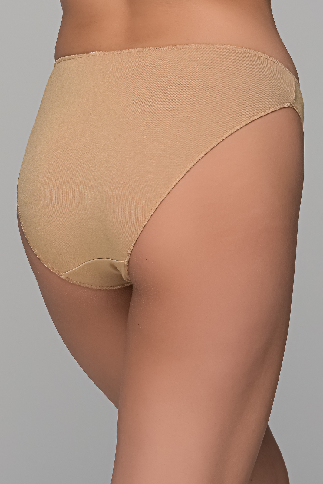 High Leg Σλιπ Bikini Bamboo   Μπεζ Milena By Paris 008505-Μπεζ