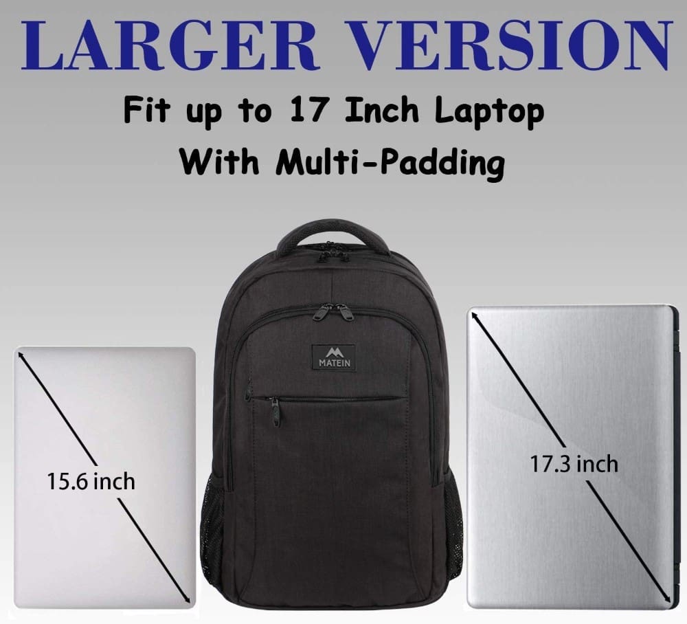 Σακίδιο πλάτης 33L Laptop 17,3” Matein 1007 μαύρο