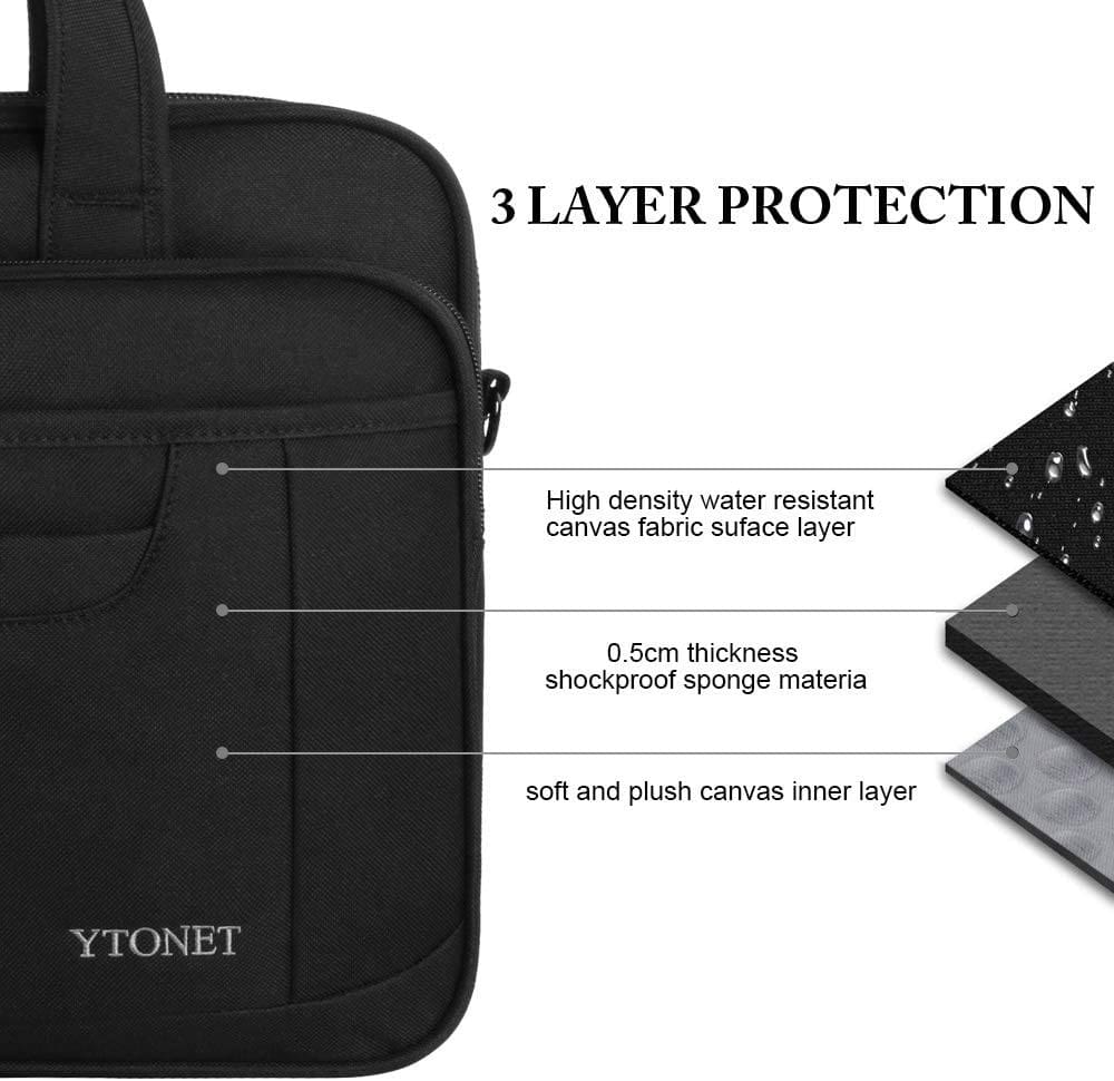Υφασμάτινος Χαρτοφύλακας Ytonet 15,6' laptop 7,2L 1098 μαύρο