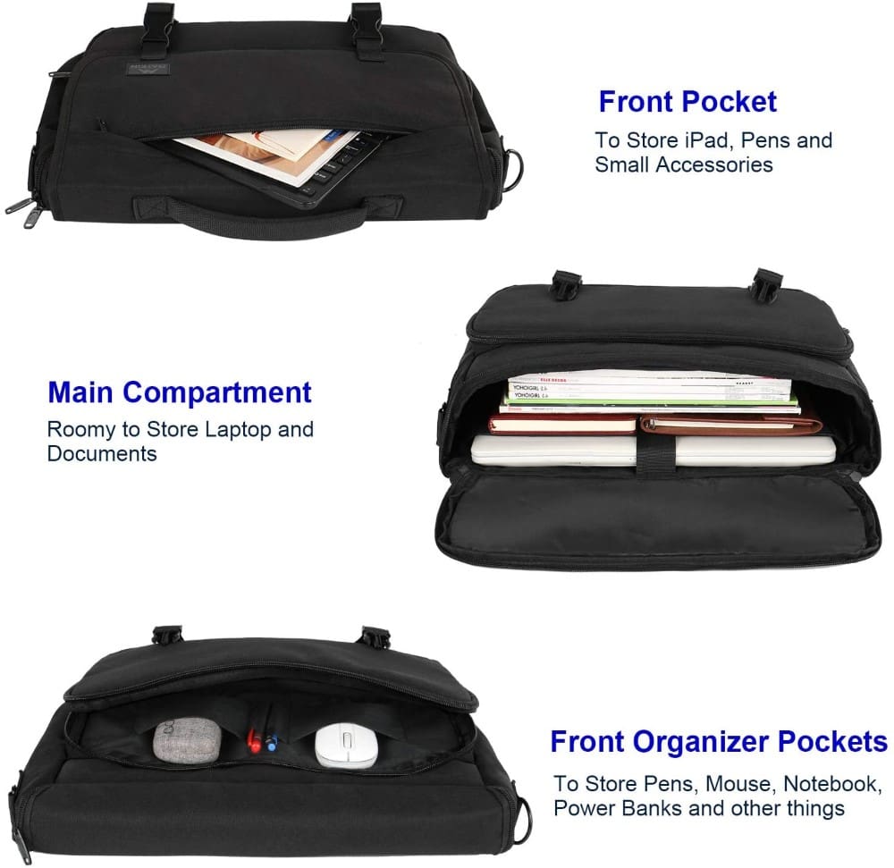 Υφασμάτινος Χαρτοφύλακας Matein 15,6' laptop 17L 1194 μαύρο