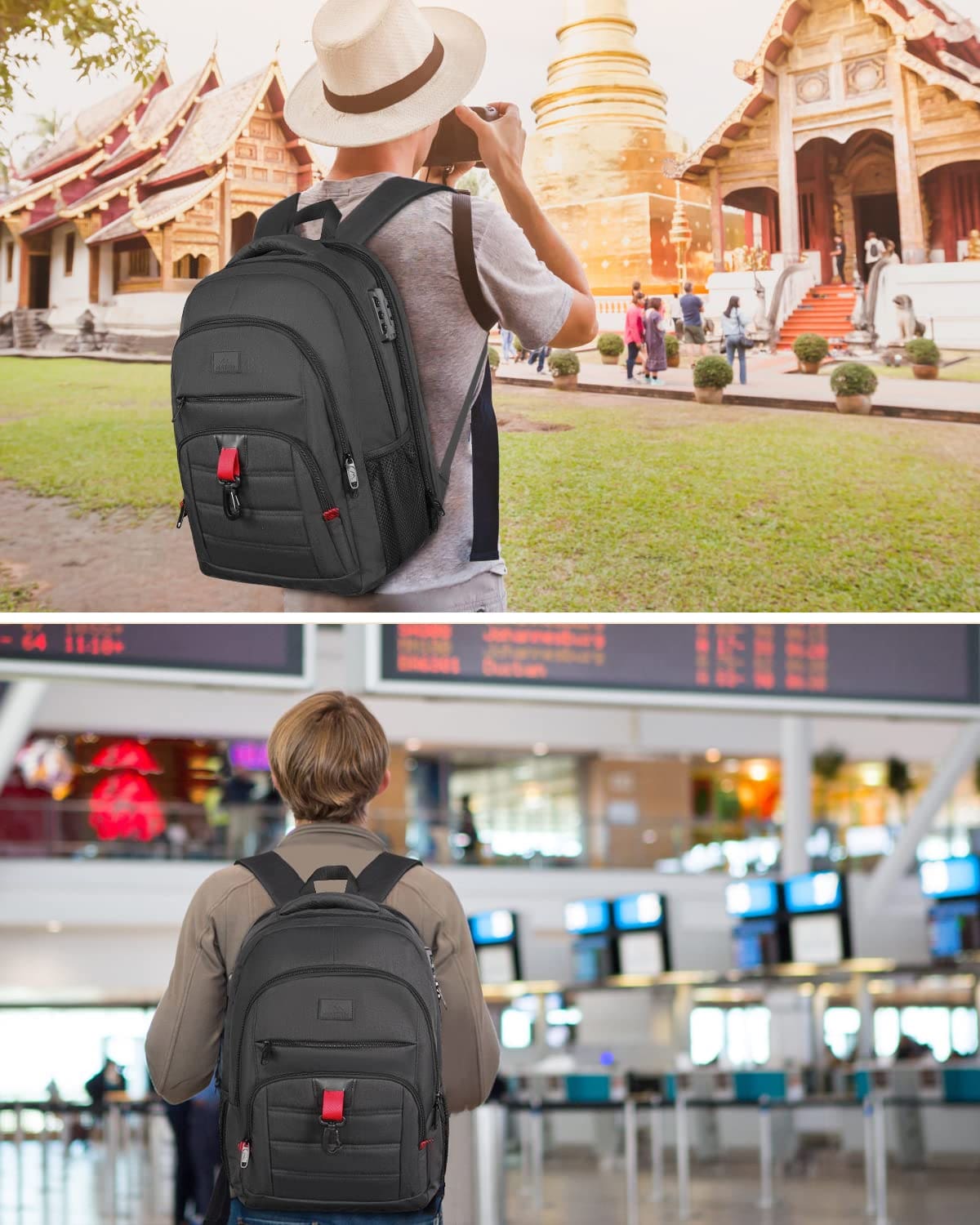Σακίδιο πλάτης 30L Laptop 17,3” Matein 1425 μαύρο
