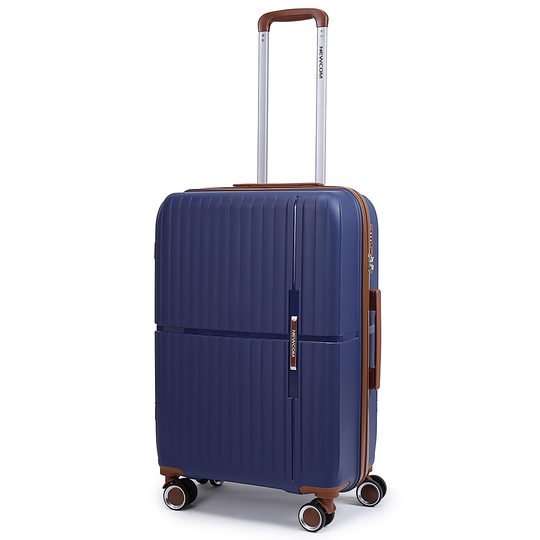 Βαλίτσα σκληρή μεσαία Newcom N1596 (PP) 67x22,5x43 cm μπλε