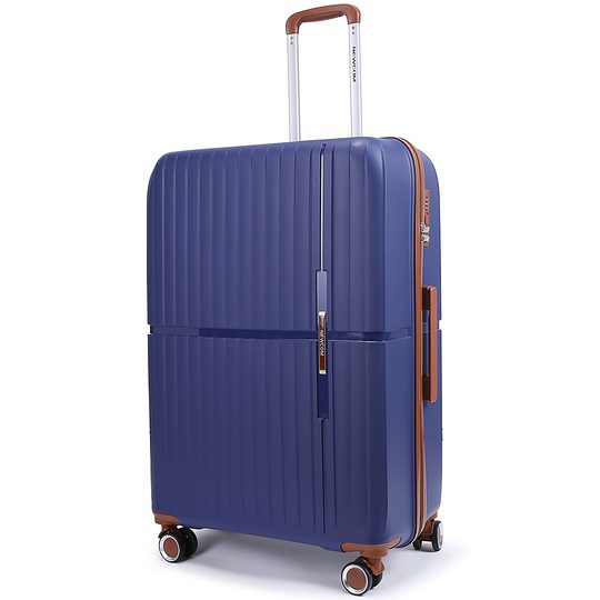 Βαλίτσες σκληρές Newcom N1596 (PP) σετ (σετ 3 τεμαχίων) 56x22x37 cm + 67x22,5x43 cm + 76x29x49 cm μπλε