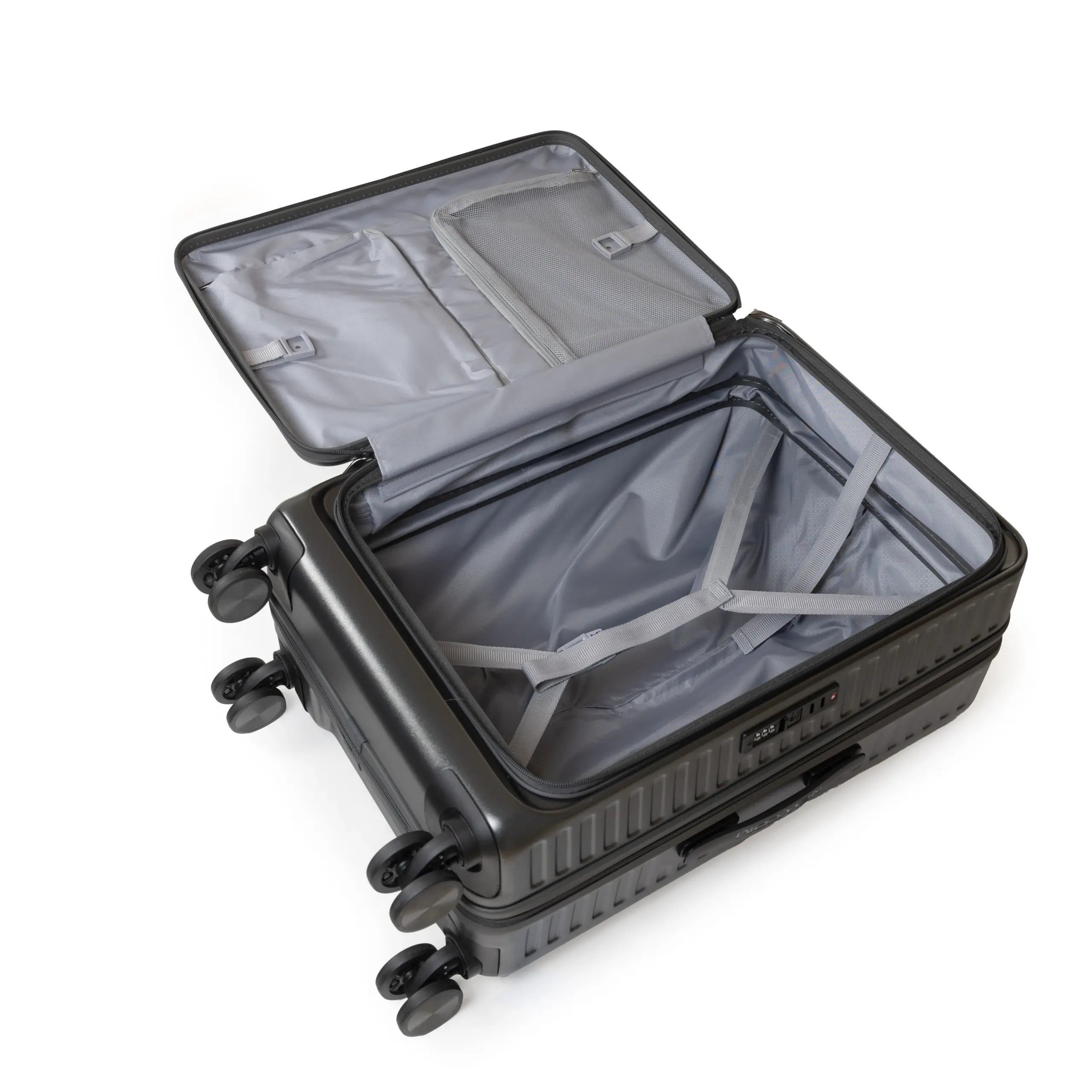 Βαλίτσα μεσαία 20 κιλών Newcom (ABS+PC) N1605/60 dark grey