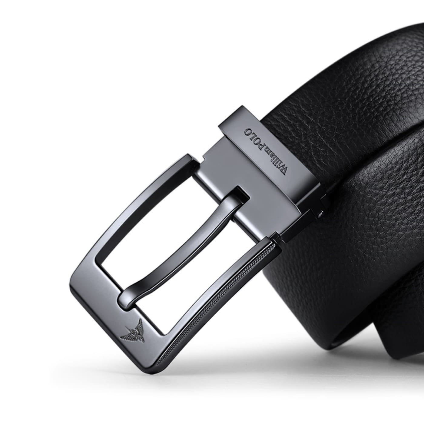 Ανδρική Ζώνη Δερμάτινη William Polo 20030 Black - 1-15cm
