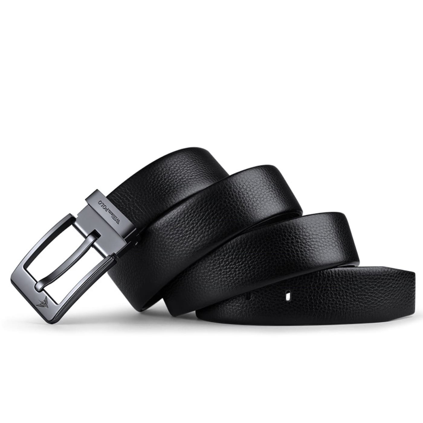 Ανδρική Ζώνη Δερμάτινη William Polo 20030 Black - 1-15cm