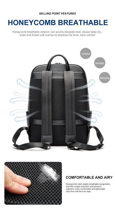 Δερμάτινο Επαγγελματικό Σακίδιο Cardinal 19 L 2302 μαύρο