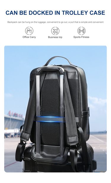 Δερμάτινο Επαγγελματικό Σακίδιο Cardinal 19 L 2302 μαύρο