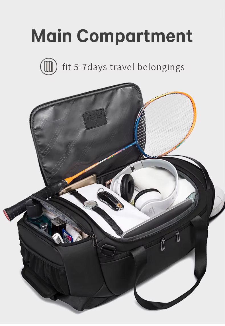 Σάκος Ταξιδιού Αθλητική τσάντα Bange 2378 μαύρο