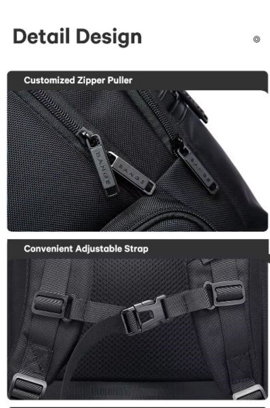Σακίδιο πλάτης Bange 35L Laptop 15,6'' Weekender Hand-On 2603 μαύρο