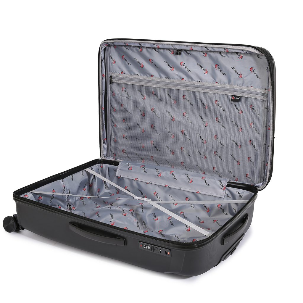 Σετ Βαλίτσες Cardinal 4006 καμπίνας μεγάλη 75,5x31,5x50 cm + 55x40x20 cm μαύρο