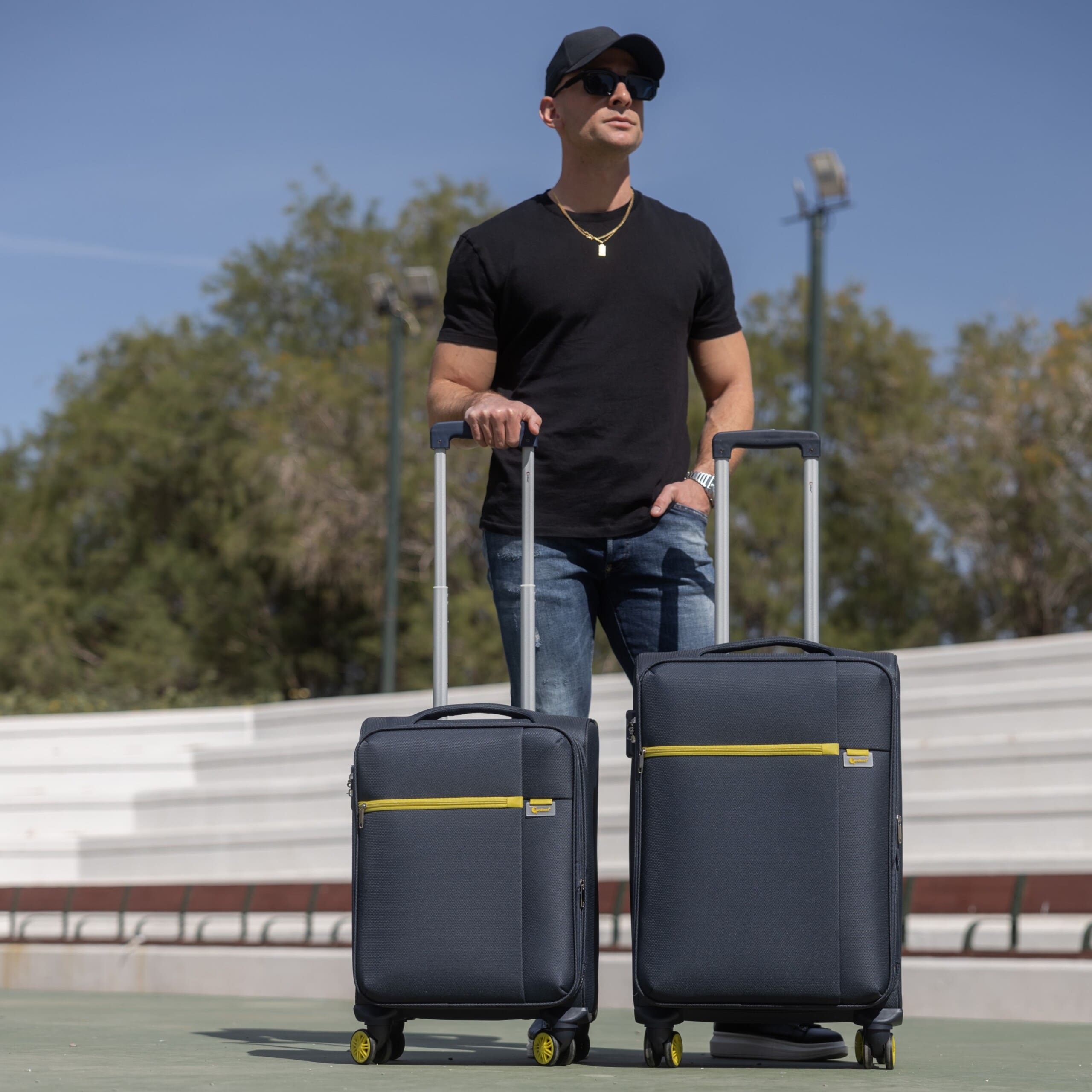 Βαλίτσα trolley Oblivion Cardinal μικρή μεσαία 5100 50/60cm σκούρο μπλέ