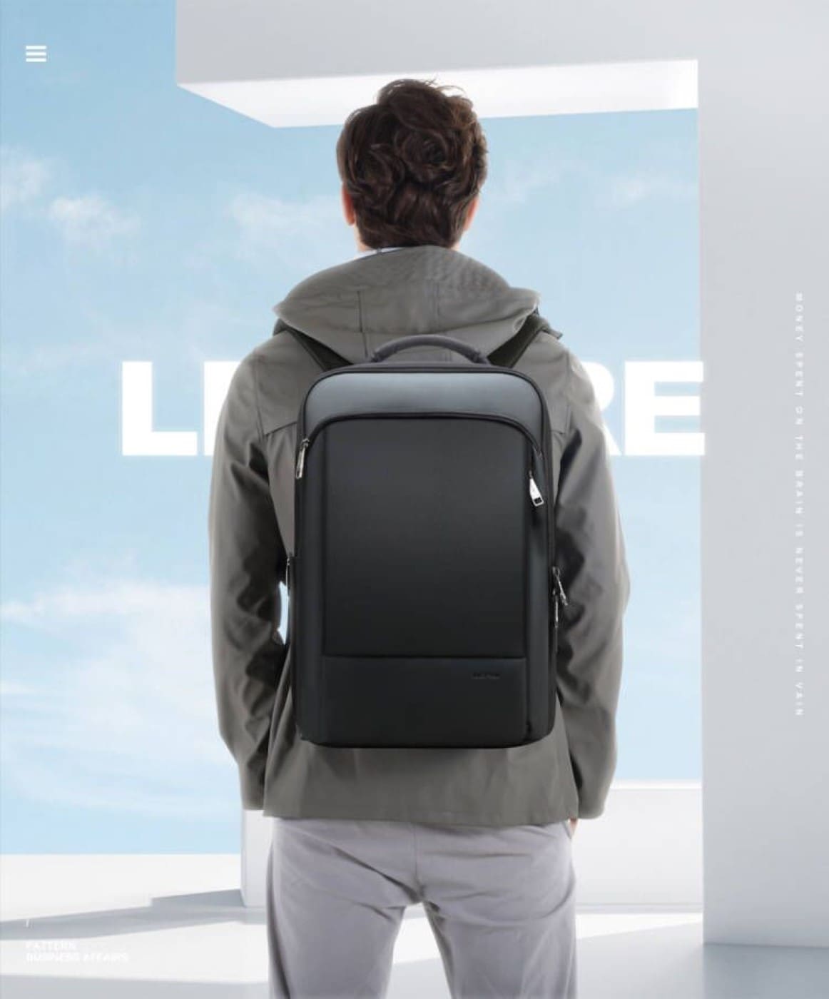 Σακίδιο πλάτης Αντικλεπτικό 24L Laptop 15,6” Bopai 61-07311 μαύρο