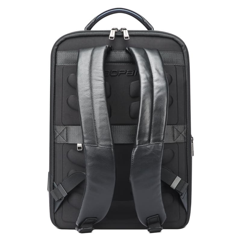 Δερμάτινο Σακίδιο πλάτης 24L Laptop 15,6” Bopai 61-122101 μαύρο