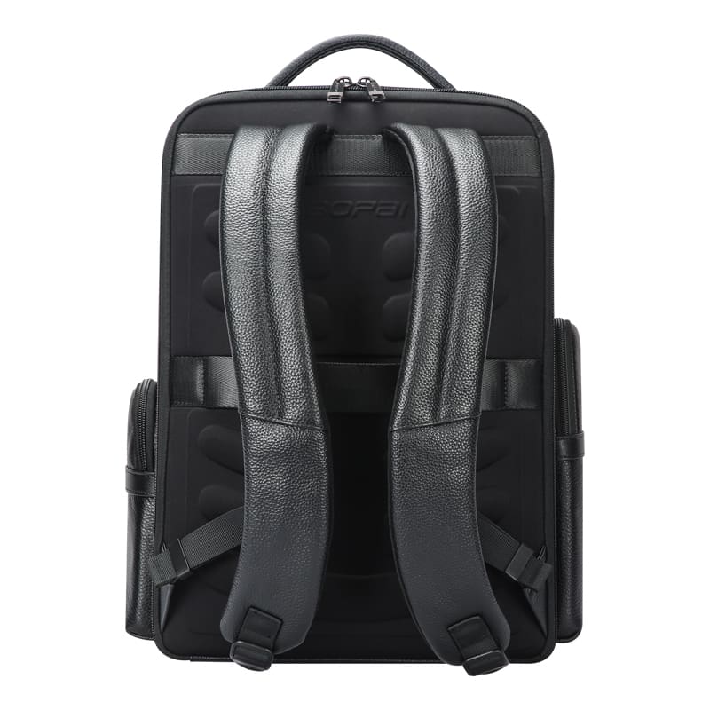 Δερμάτινο Σακίδιο πλάτης 24L 15,6” Bopai 61-123291 μαύρο