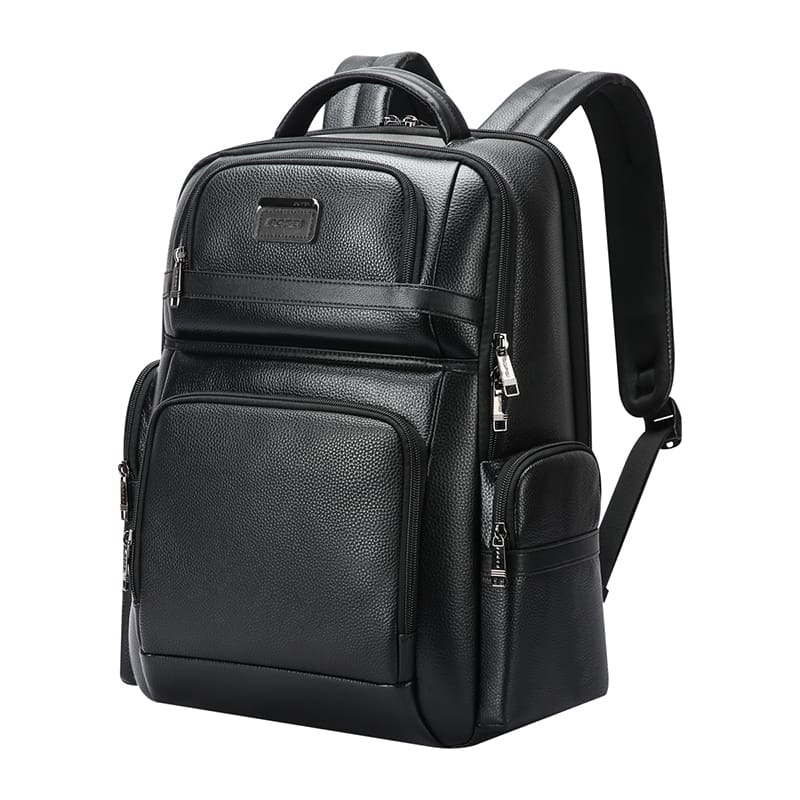 Δερμάτινο Σακίδιο πλάτης 24L 15,6” Bopai 61-123291 μαύρο