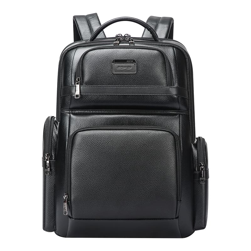 Δερμάτινο Σακίδιο πλάτης 24L 15,6” Bopai 61-123291 μαύρο