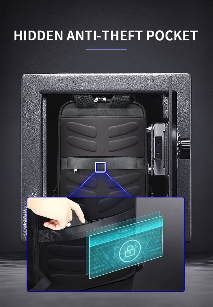 Σακίδιο πλάτης Αντικλεπτικό 24L Laptop 15,6” Bopai 61-18911 μαύρο