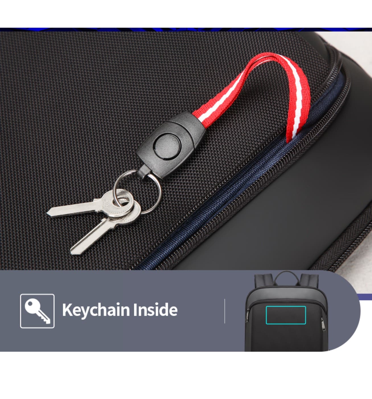 Σακίδιο πλάτης Αντικλεπτικό 16L Laptop 17” Bopai 61-85011 μαύρο