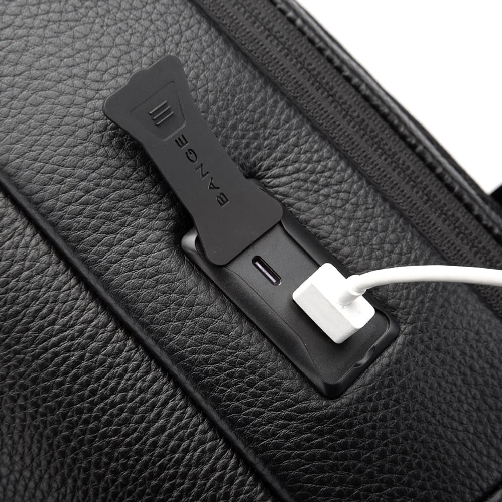 Δερμάτινο Σακίδιο πλάτης 21L Laptop 15,6” Bange 6621 μαύρο