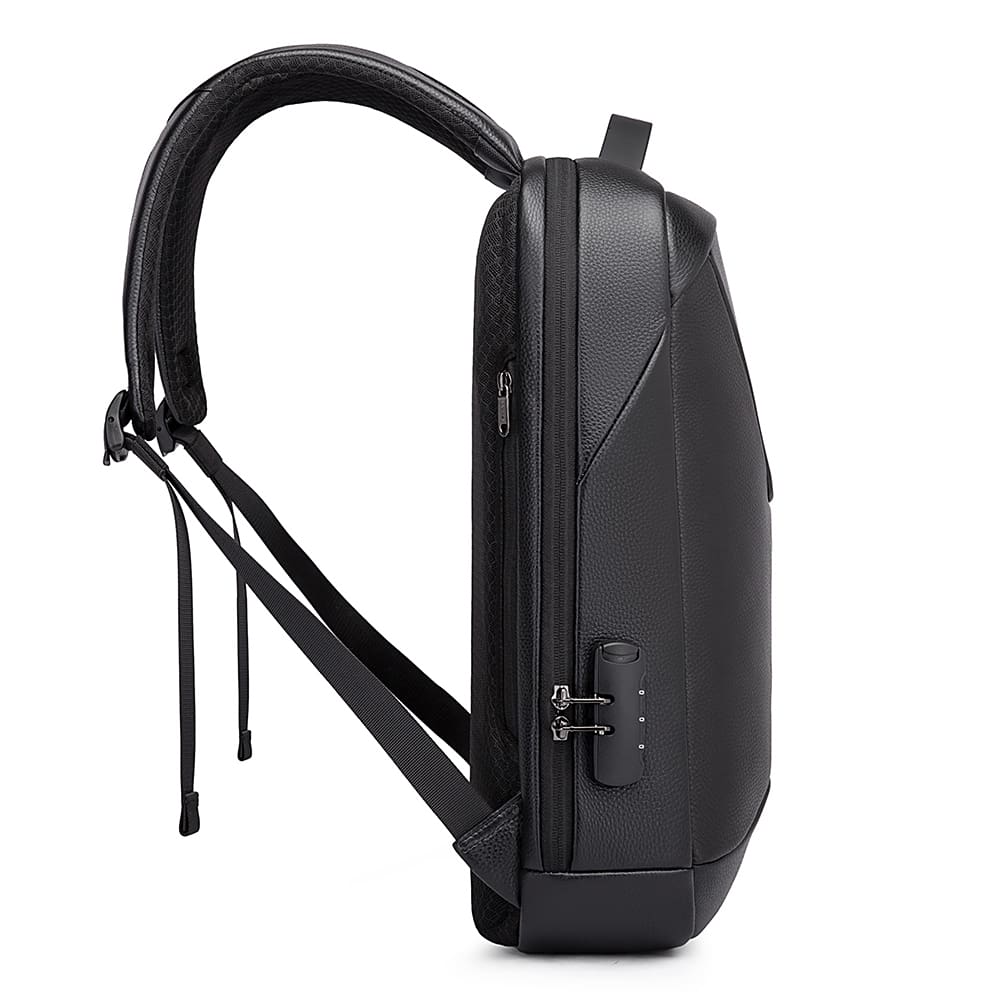 Δερμάτινο Σακίδιο πλάτης 21L Laptop 15,6” Bange 6621 μαύρο