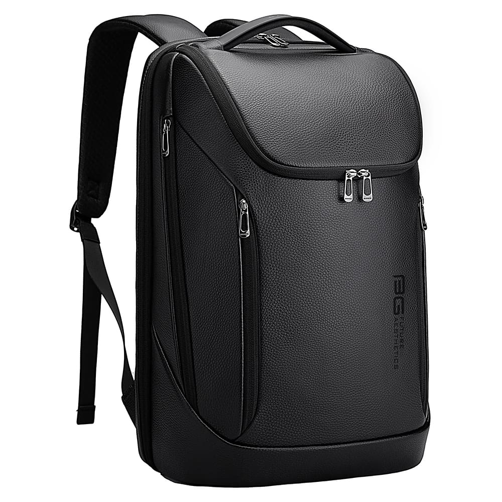 Δερμάτινο Σακίδιο πλάτης 24L Laptop 15,6” Bange 6623 μαύρο
