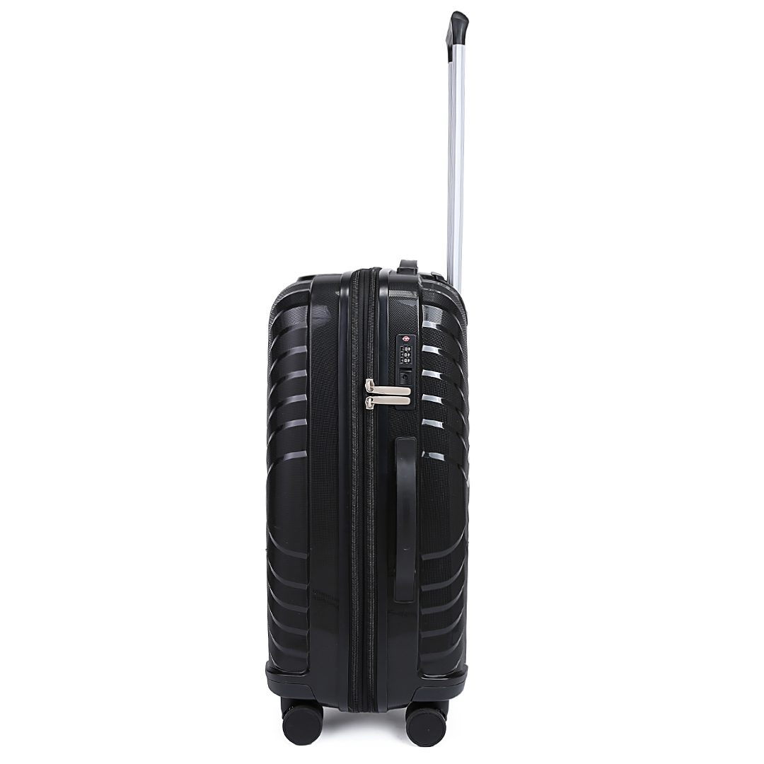 Σετ Βαλίτσες Cardinal 7000 καμπίνας μεσαία 56,5x24,5x37 cm + 66,5x27,5x45 cm μαύρο