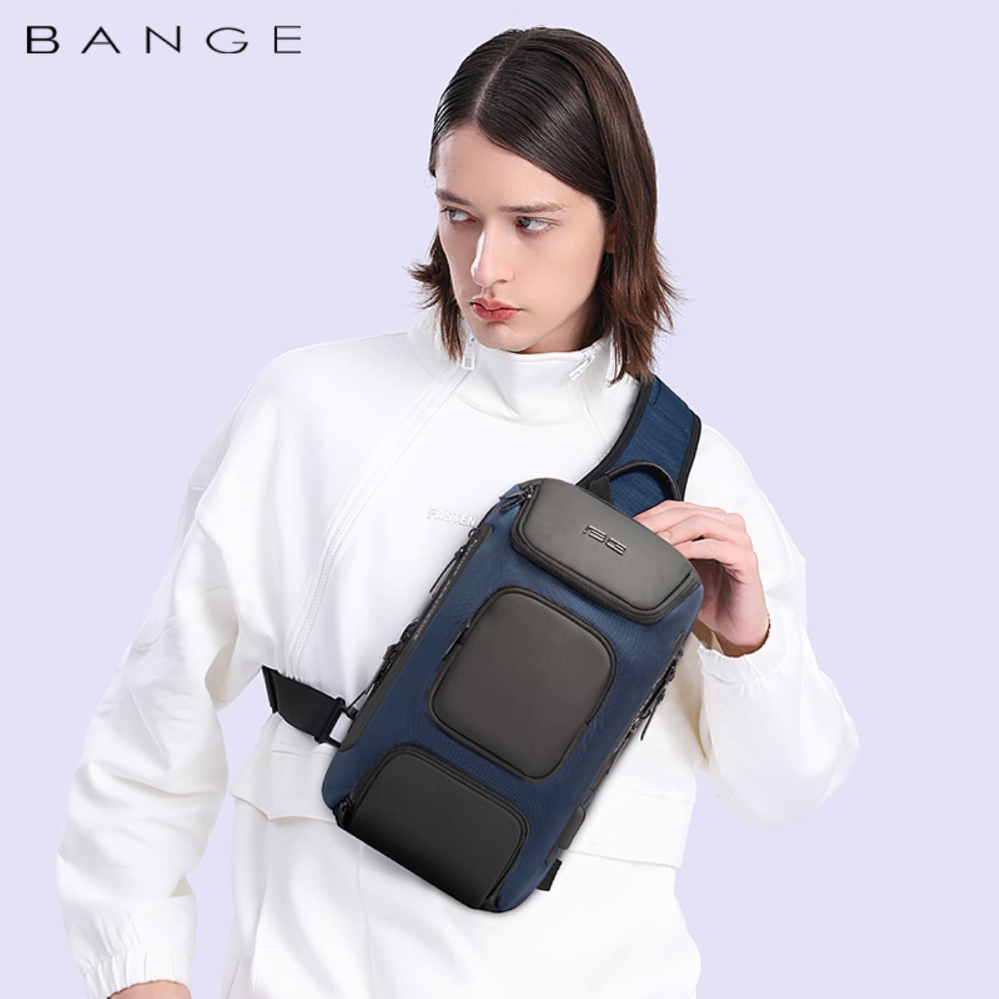 Τσαντάκι ώμου χιαστί crossbody Bange 7086 μαύρο