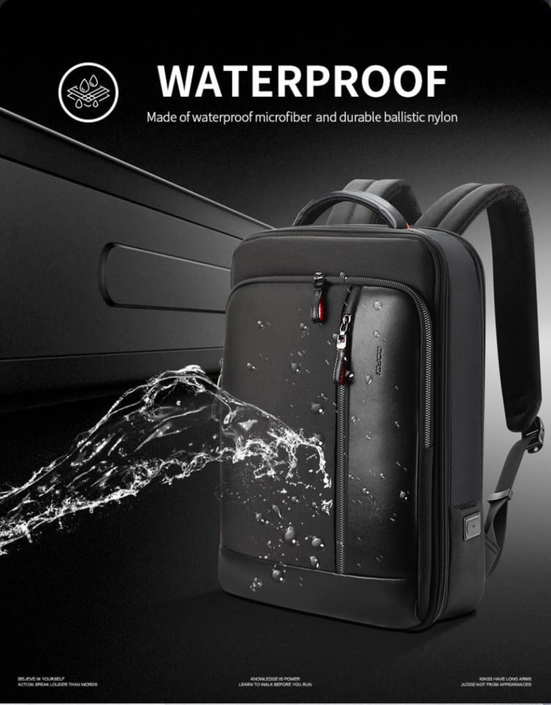 Σακίδιο πλάτης Αντικλεπτικό 24L Laptop 15,6” Bopai 751-006641A μαύρο