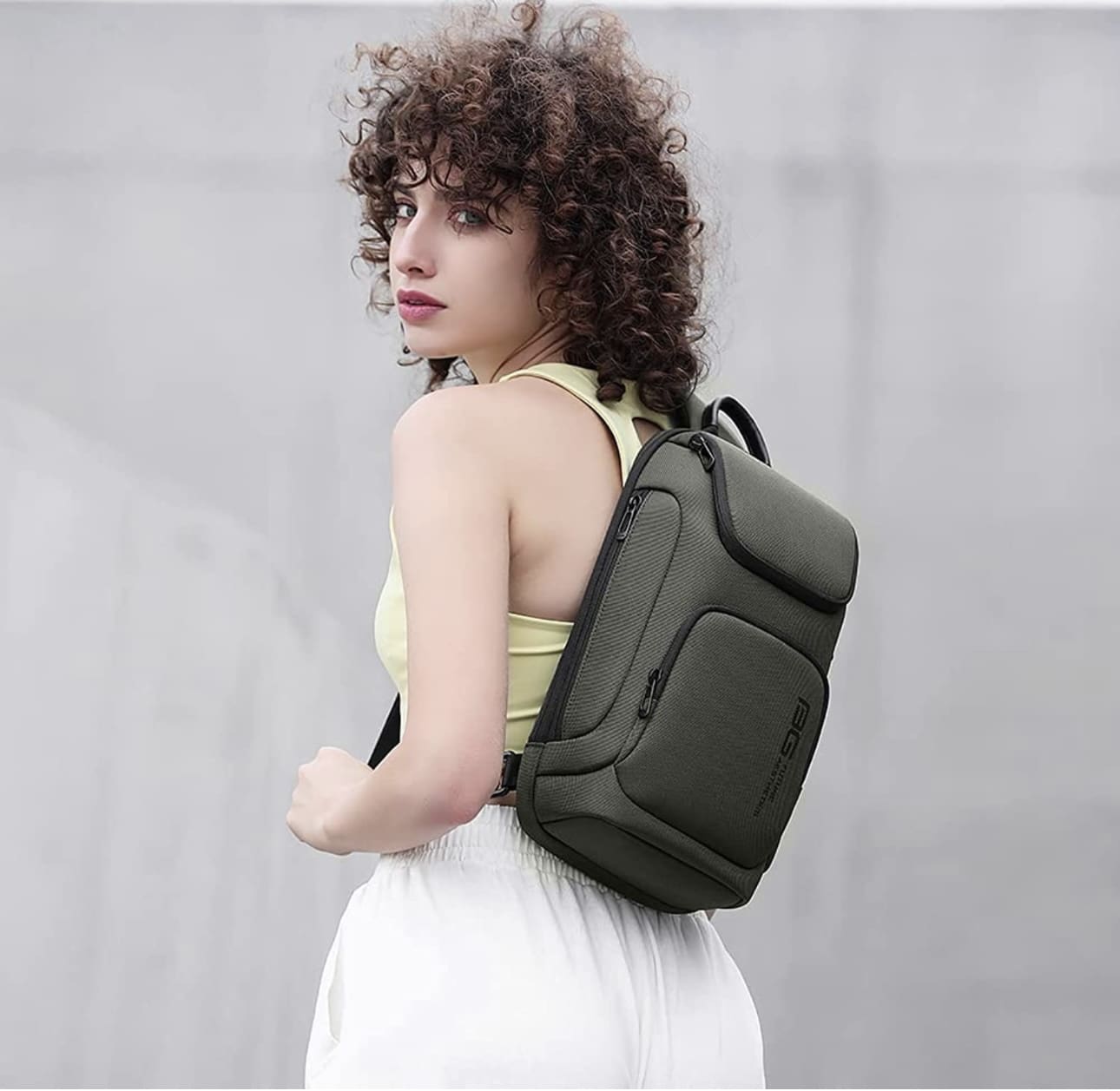 Τσαντάκι ώμου χιαστί crossbody Bange 7565 γκρί