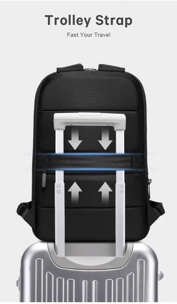 Σακίδιο πλάτης 24L Laptop 17,3” Bange 77115 Plus μαύρο