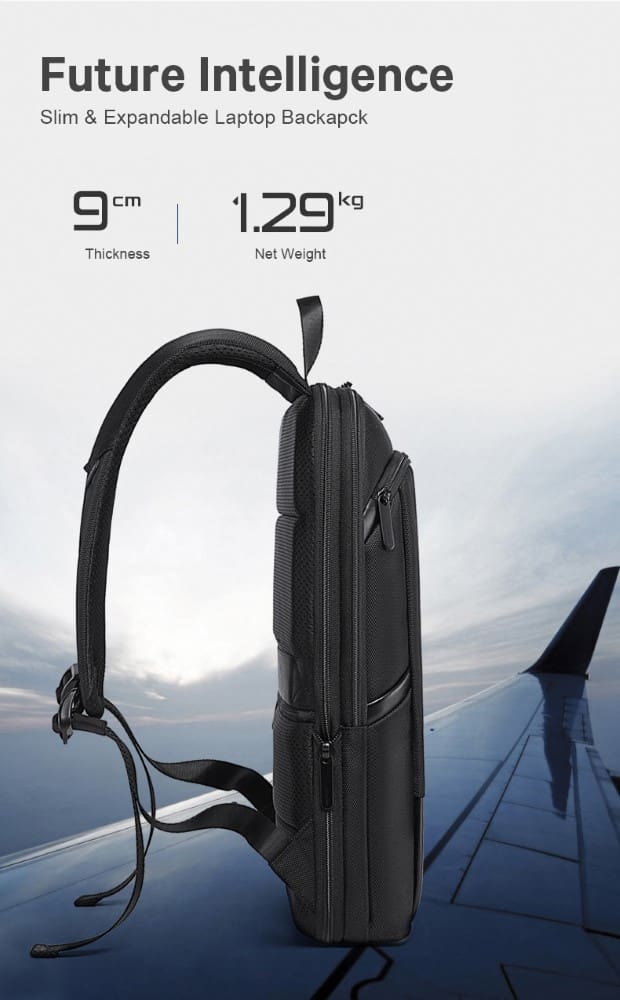 Σακίδιο πλάτης 24L Laptop 17,3” Bange 77115 Plus μαύρο