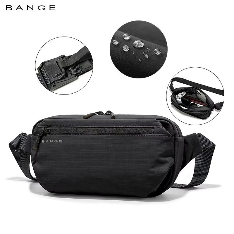 Τσαντάκι μέσης Bange 7851 μαύρο