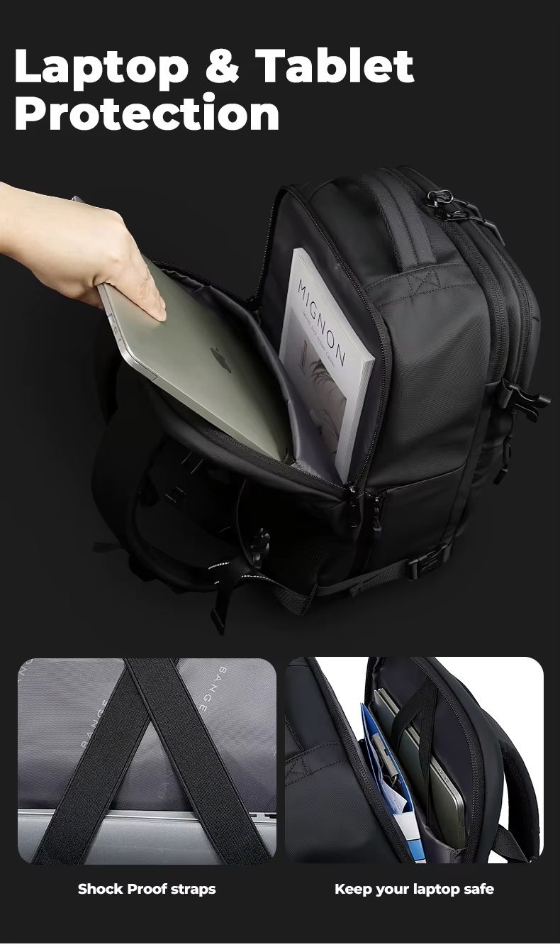 Σακίδιο πλάτης 35L Laptop 15,6” Bange 7873 μαύρο