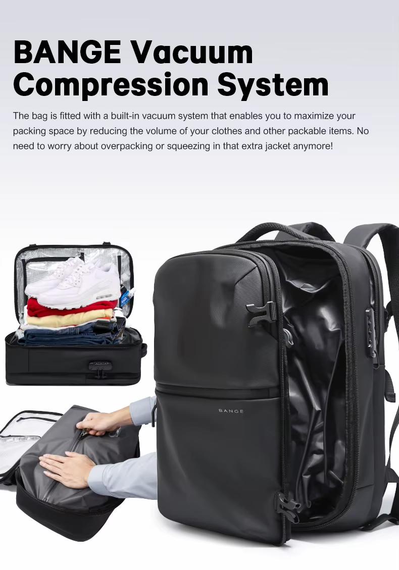 Σακίδιο πλάτης vacuum 22L Laptop 17,3” Bange 7875-1 μαύρο