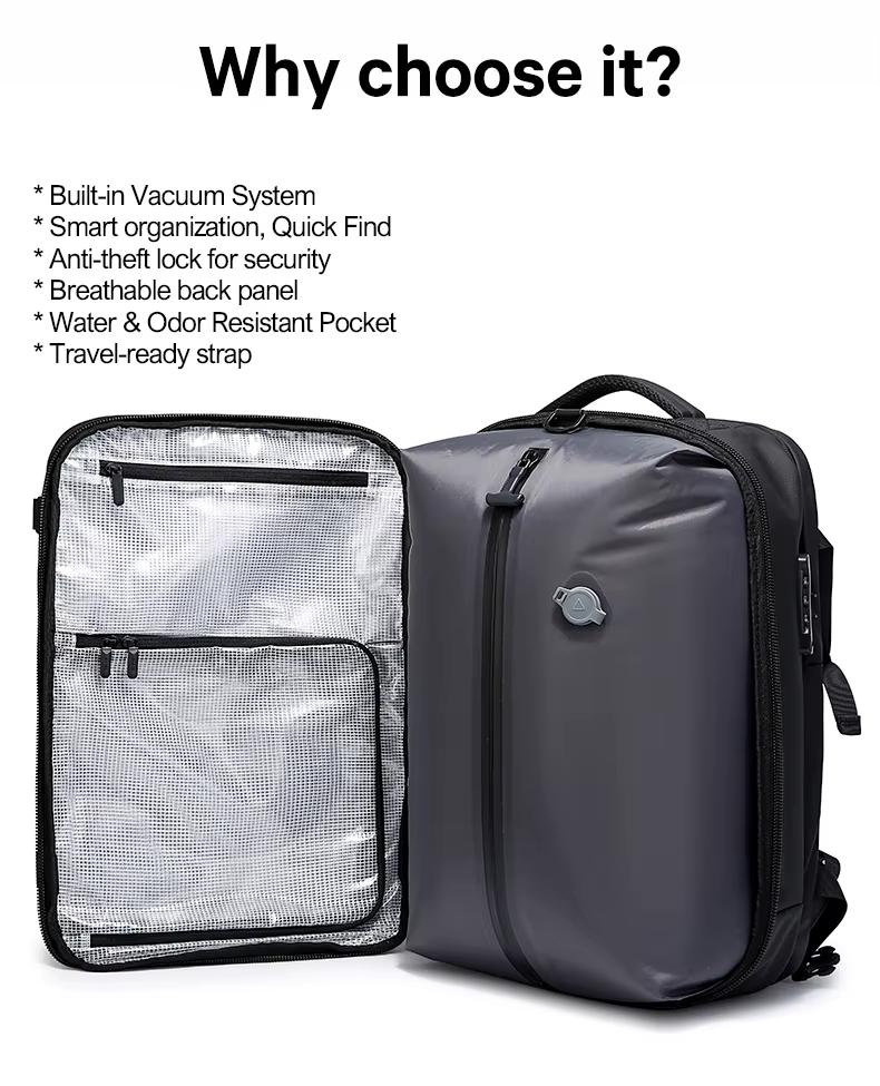 Σακίδιο πλάτης vacuum 22L Laptop 17,3” Bange 7875-1 μαύρο
