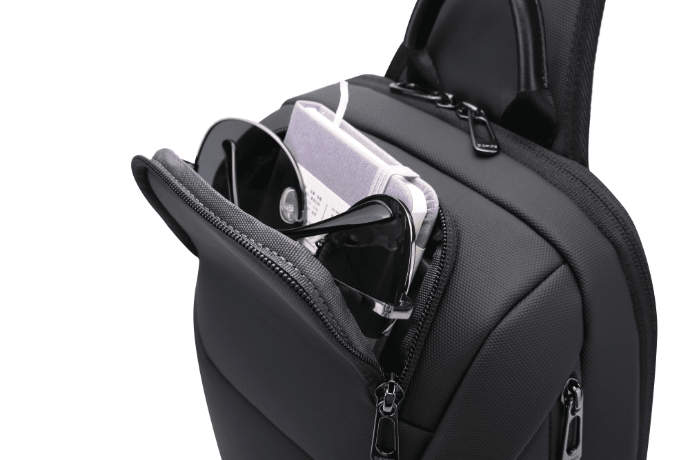 Τσαντάκι ώμου χιαστί crossbody Bange 8031 μαύρο