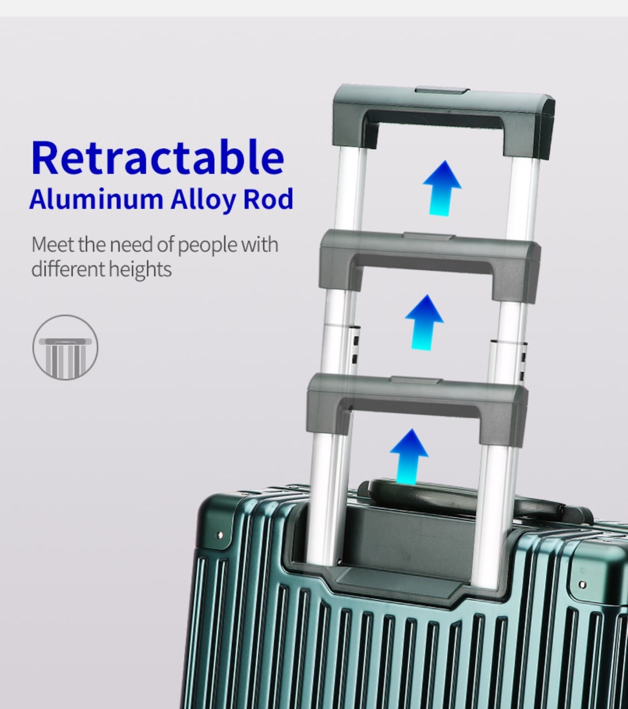 Βαλίτσα trolley case καμπίνας Bopai 833-853201 μαύρο