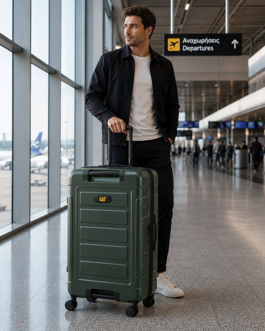 Βαλίτσα Ταξιδιού με ρόδες Caterpillar 84796-603 μεγάλη 78x31x49 cm
