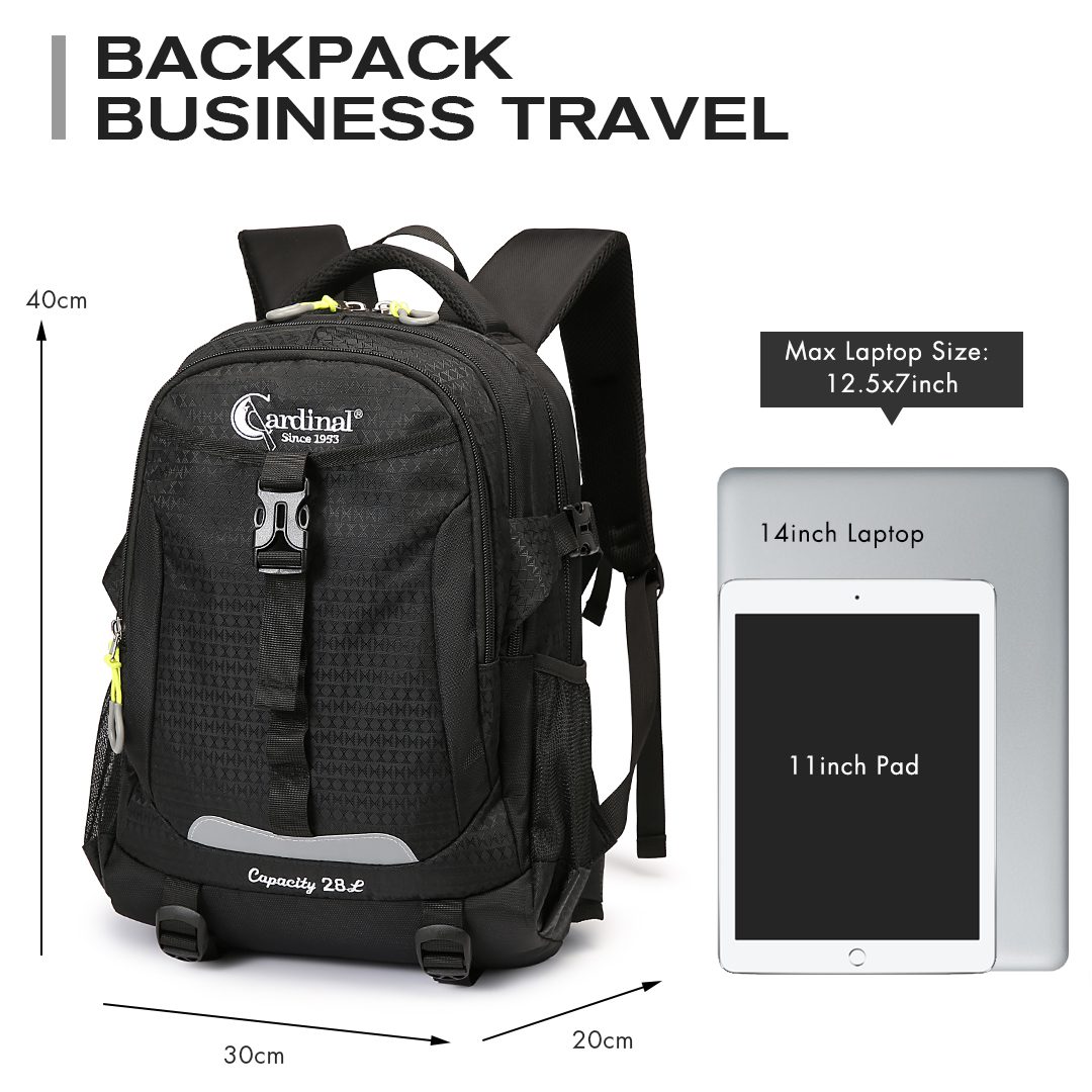 Σακίδιο Πλάτης 40Χ30Χ20 Καμπίνας Cardinal 28L 911 mini μαύρο