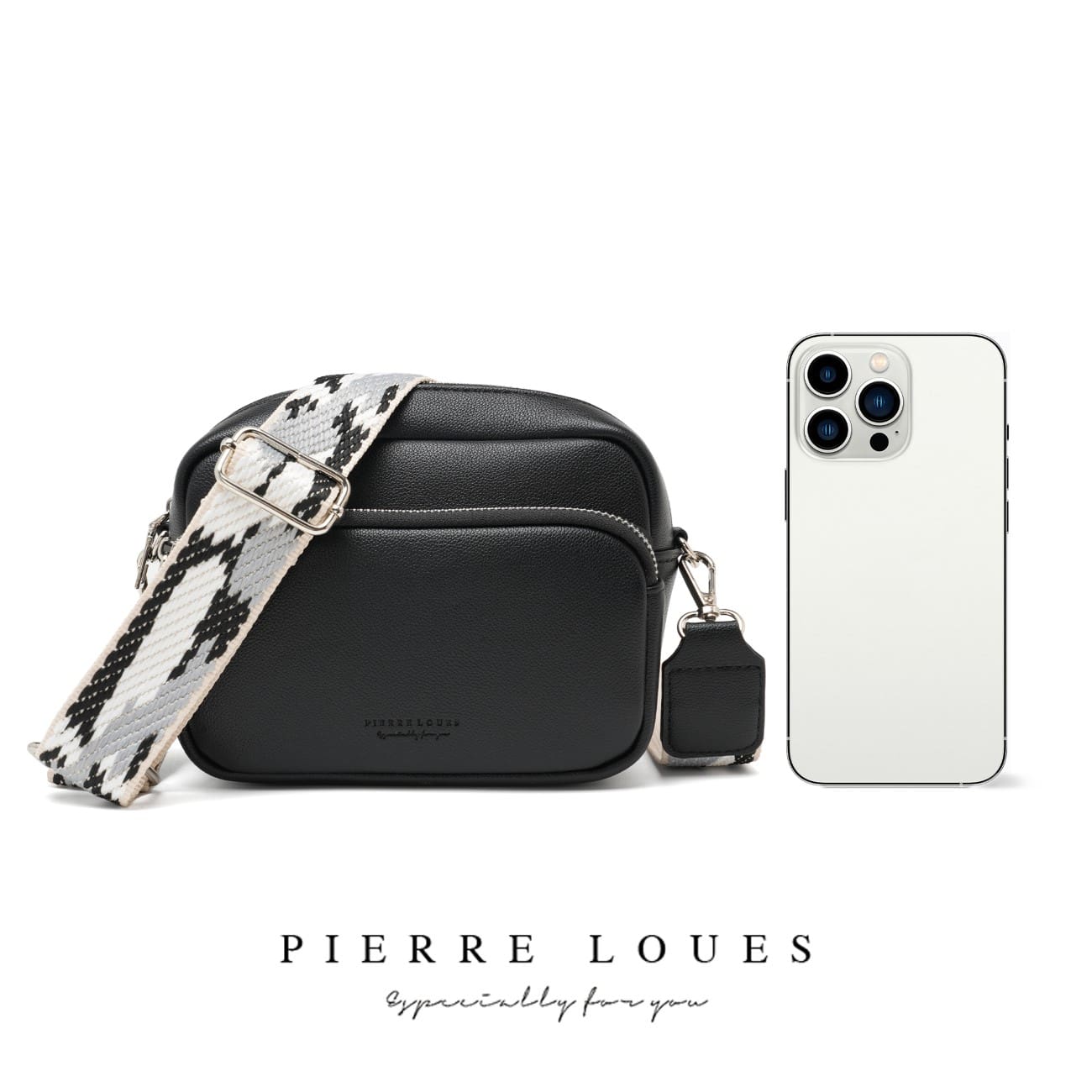 Γυναικεία Τσάντα Χιαστί Pierre Loues PL959-9 μαύρο