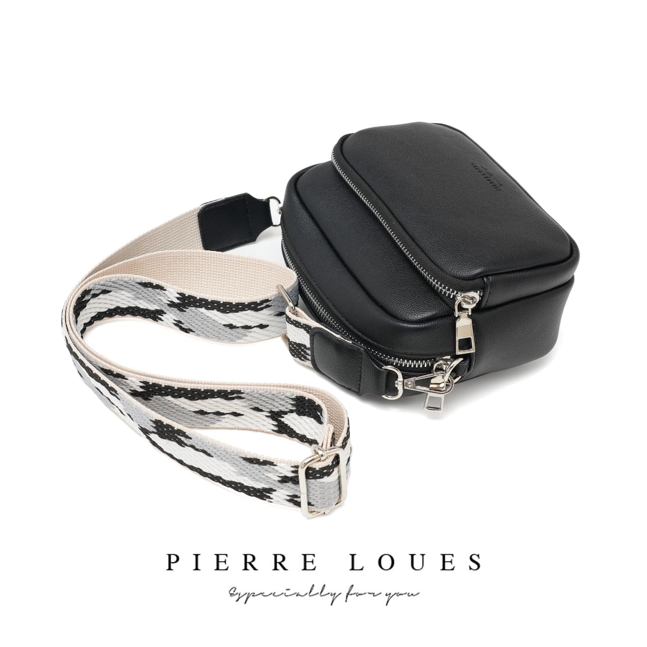 Γυναικεία Τσάντα Χιαστί Pierre Loues PL959-9 μαύρο