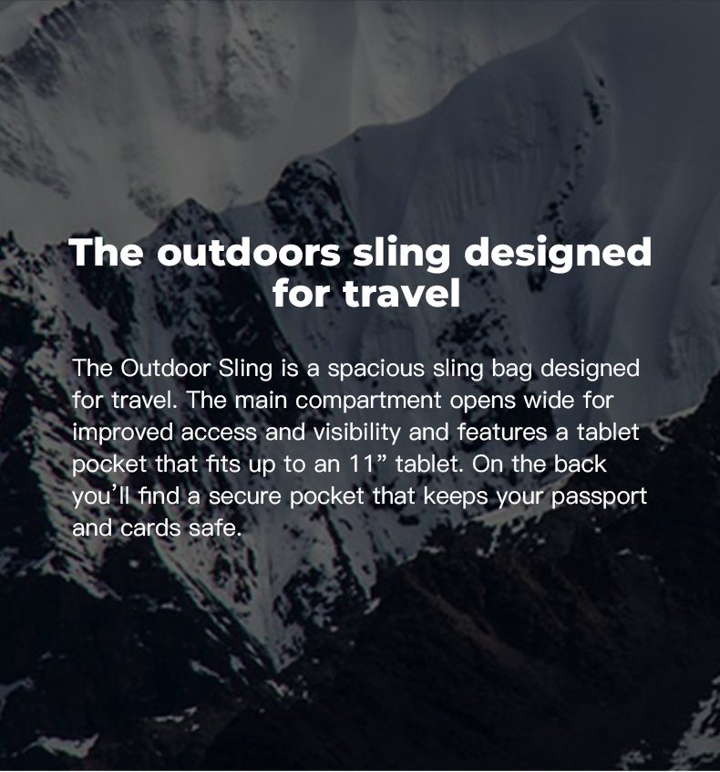 Outdoor Sling Bange FW232 μαύρο