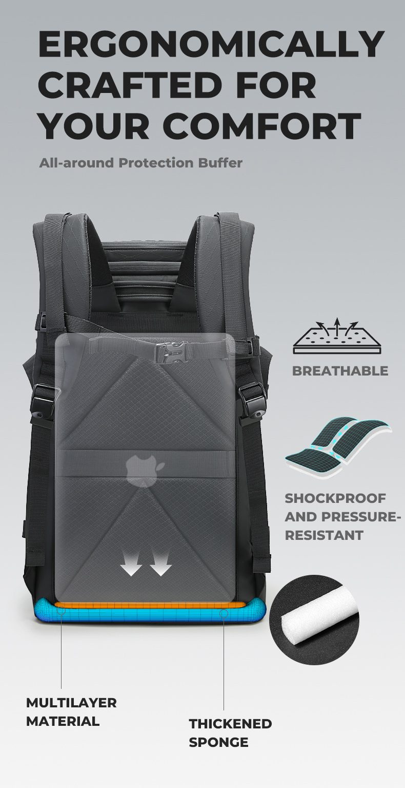 Σακίδιο Πολλαπλών Χρήσεων 30L 15,6” Bange FW226 μαύρο