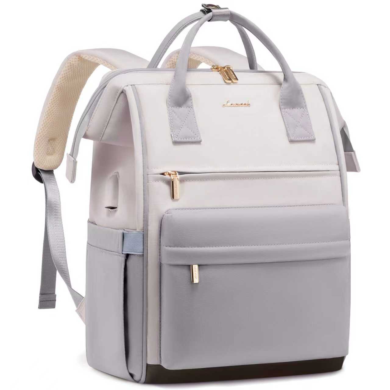 Γυναικείο Σακίδιο με USB Lovevook 15,6'' MB2146 beige/black
