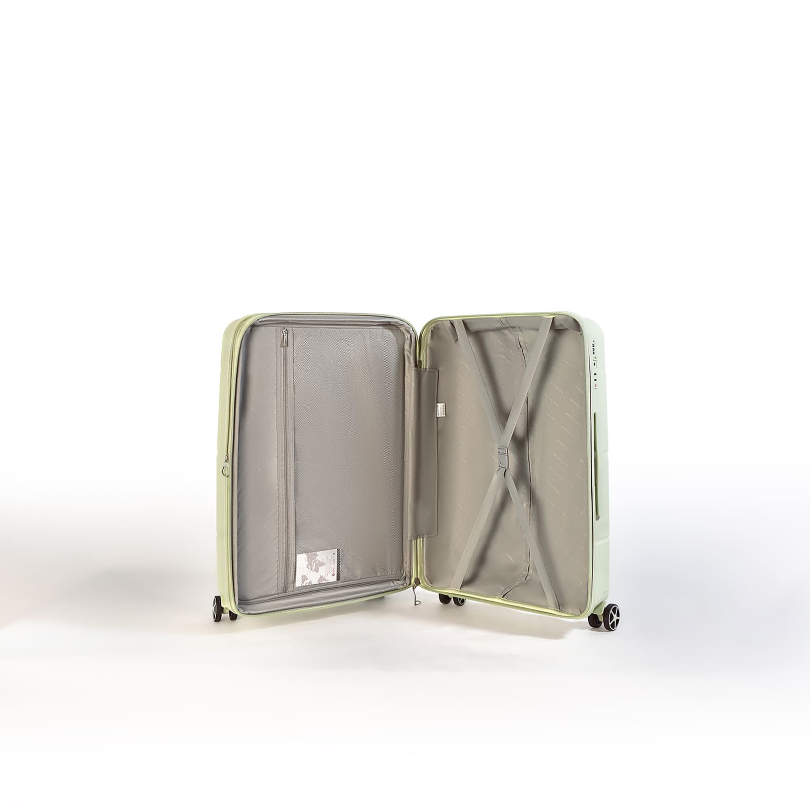 Βαλίτσα σκληρή Newcom N1595 (PP) μεγάλη 75,5x29,5x45,5 cm Πράσινο