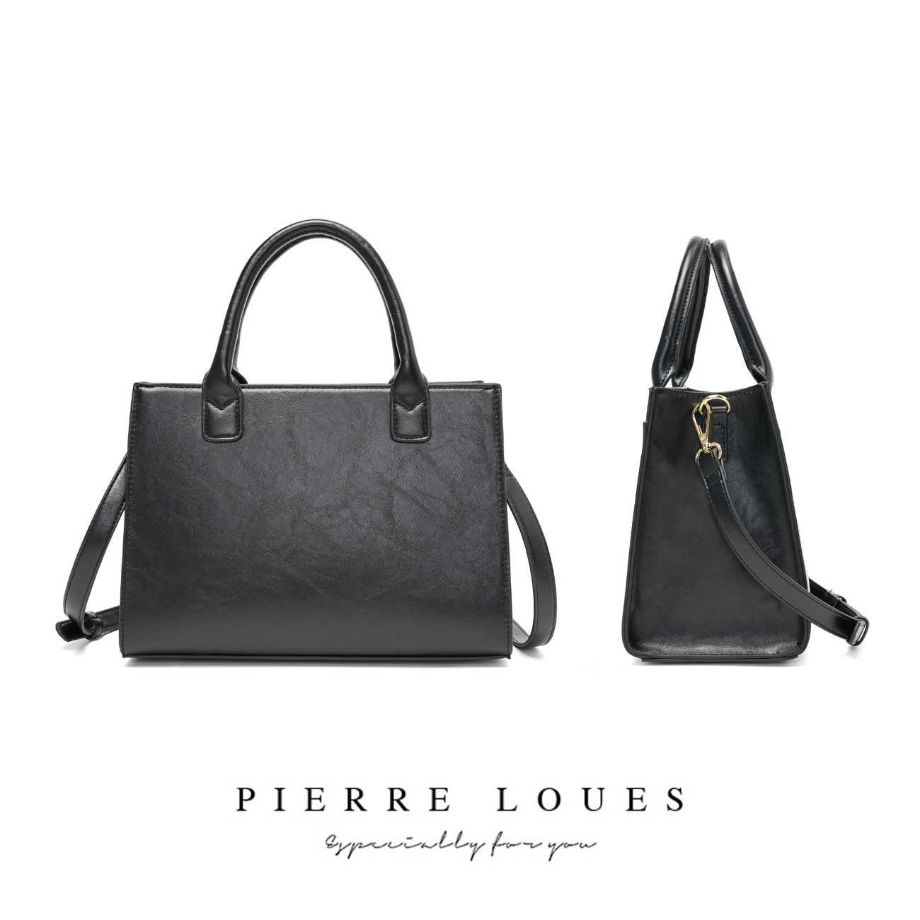 Γυναικεία τσάντα Χιαστί Pierre Loues PL615-38 μαύρο