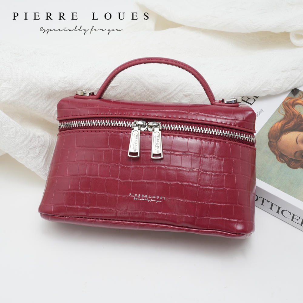 Γυναικεία Τσάντα Χιαστί Pierre Loues PL931-69-Α03 μπορντό