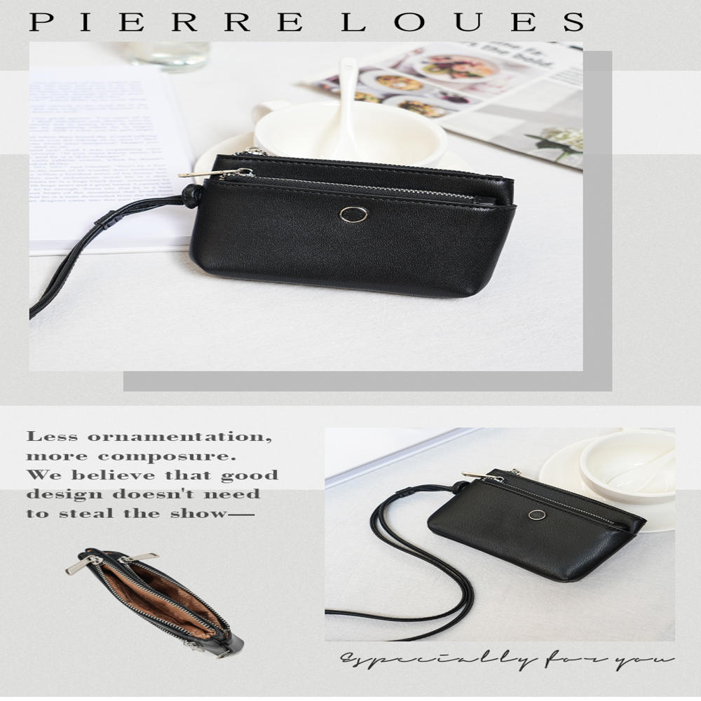 Μικρό Πορτοφόλι Γυναικείο Pierre Loues PL967-54 μαύρο