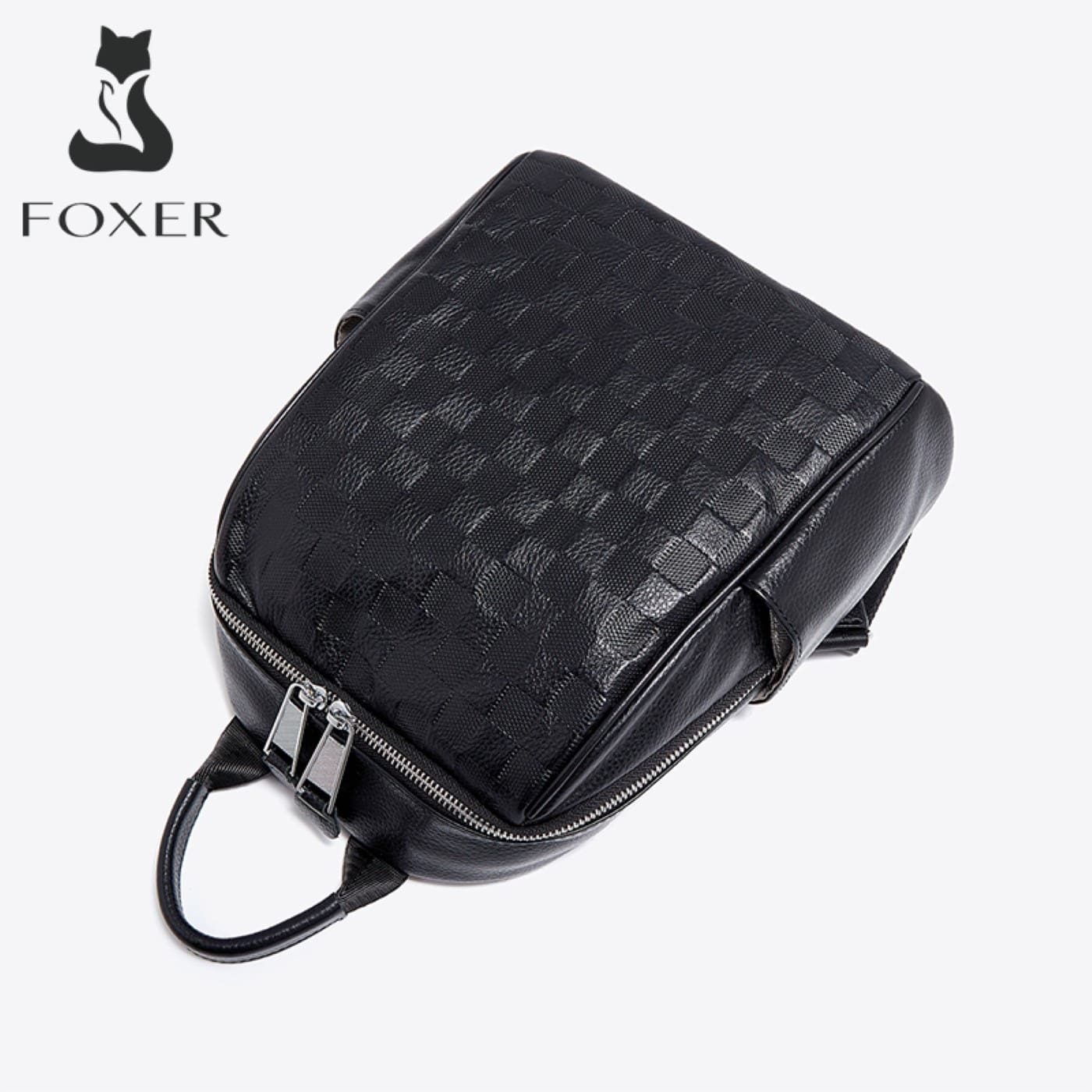 Δερμάτινo Γυναικείo Σακίδιο Πλάτης Foxer SF900116YF μαύρο
